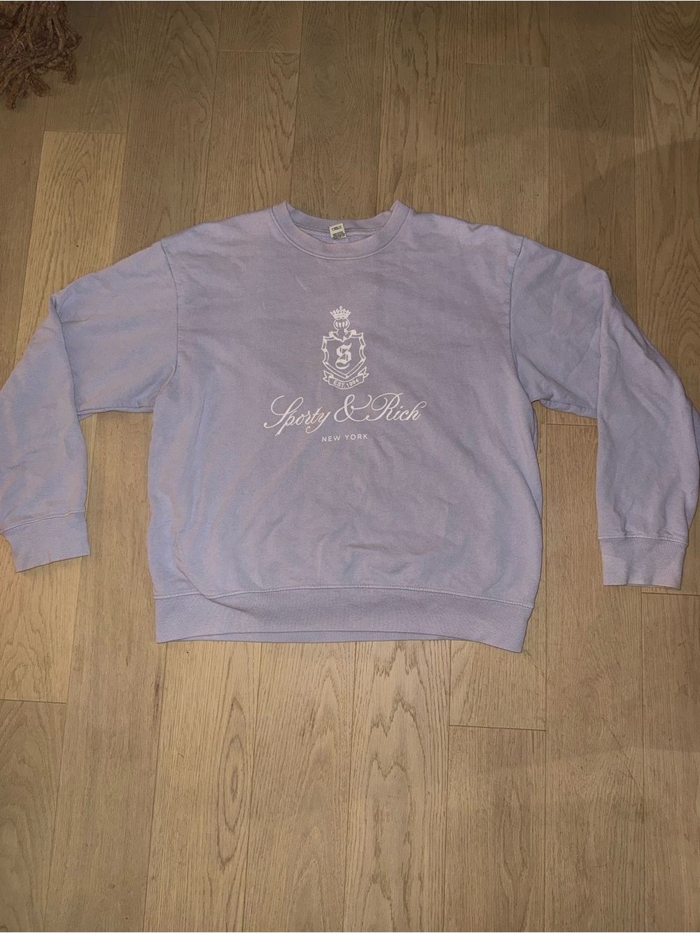 Sporty & Rich Pastel Lavender Crewneck Sweatshirt - Men